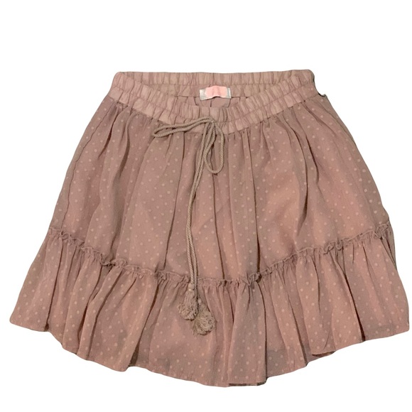 Boho Rose Skirt with polka dots size L - Picture 2 of 3